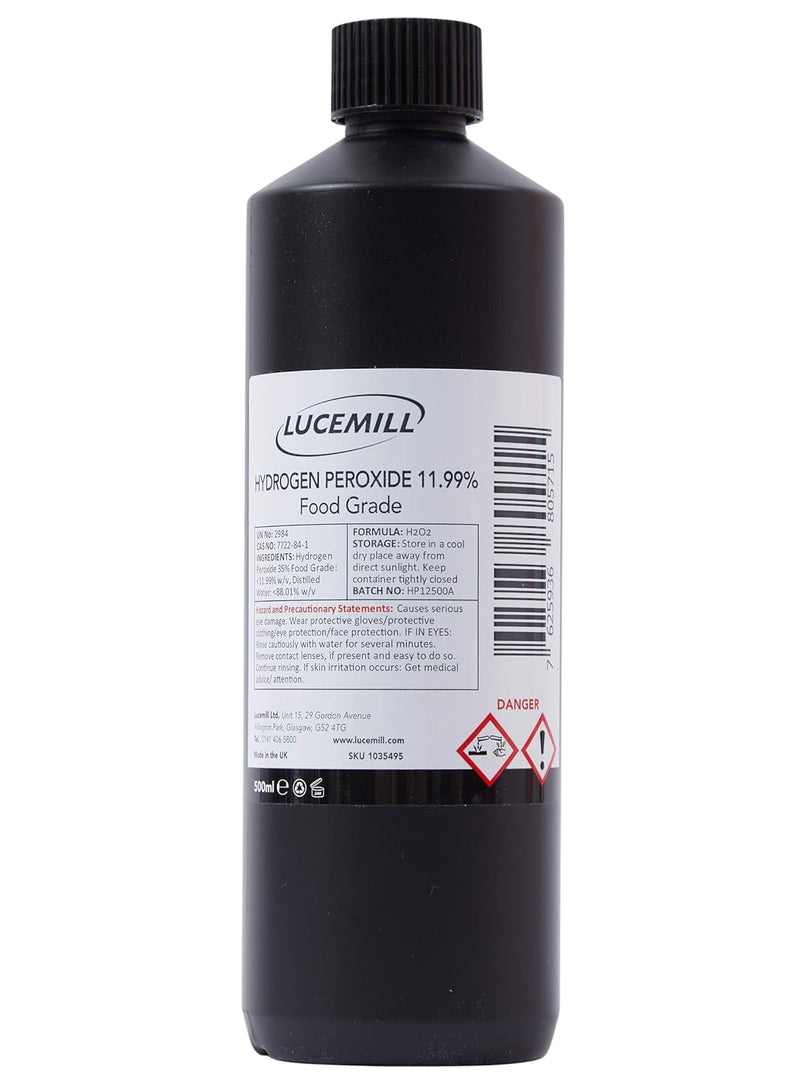 Hydrogen Peroxide 11.99% Food Grade