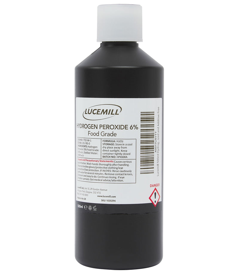 Hydrogen Peroxide 6% Food Grade