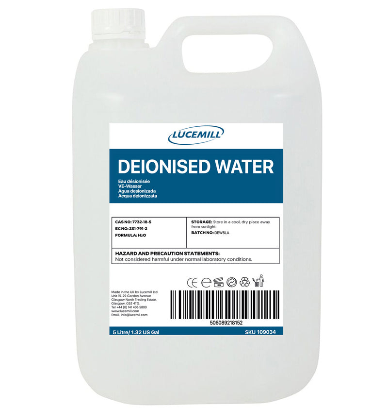 Ultra Pure Deionised Water