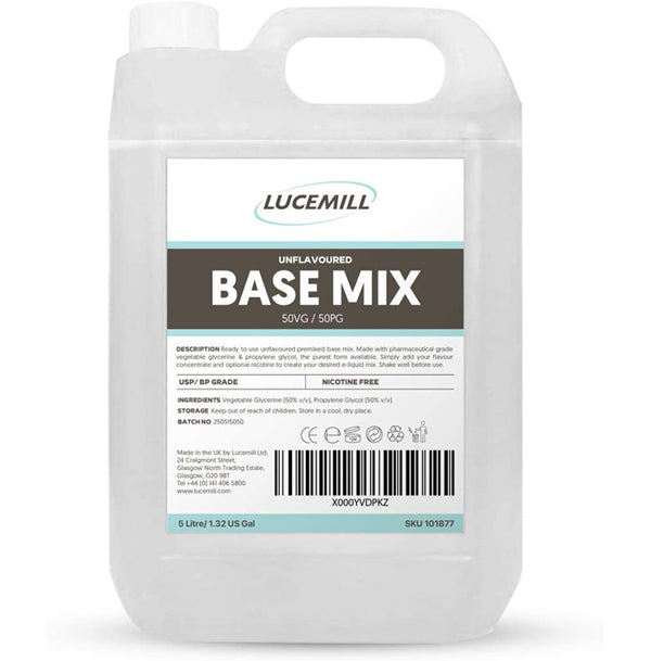 50VG/50PG Base Mix – Premium Premixed Base Liquid