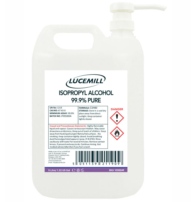 1 x 5 Litre Alcool isopropylique 99,9 %