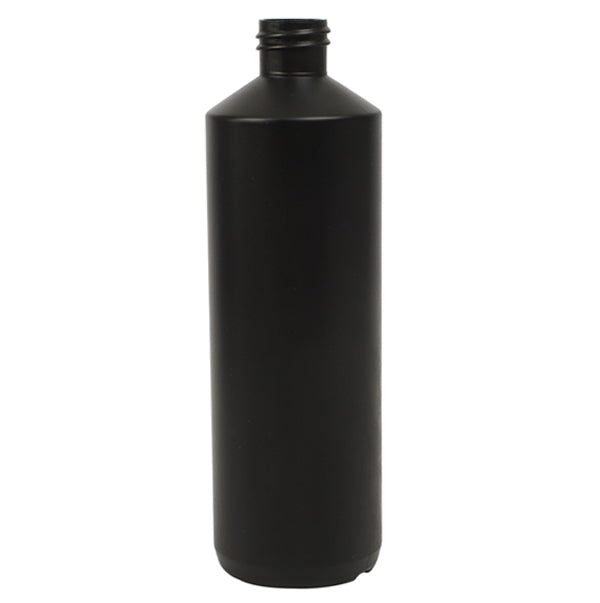 1 Litre Black Swipe HDPE Bottle 28/410