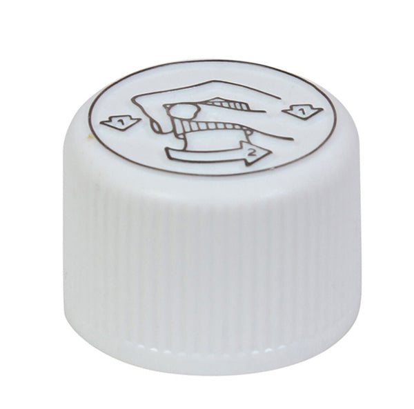 28mm White Child Resistant Cap