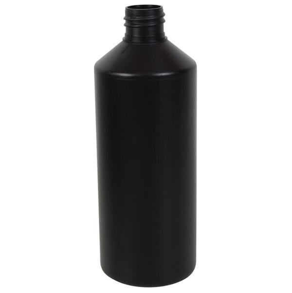 (Box of 160) - 500ml Black HDPE Bottle 28/410